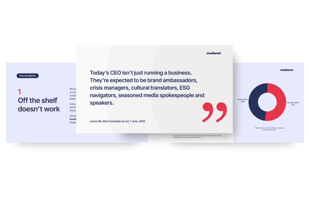 Medianet | Brand reputation: the role of the Australian CEO