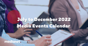 2022 media events calendar