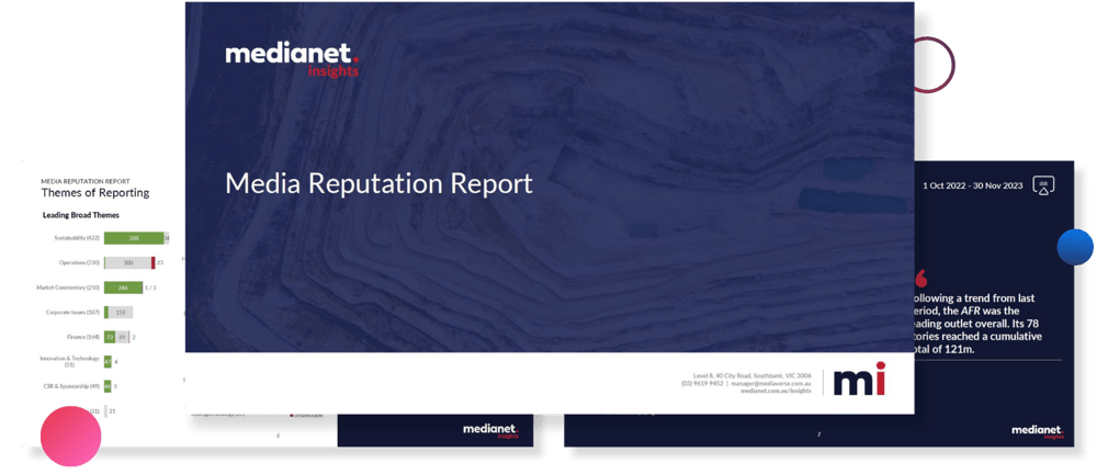 Medianet Insights Media Reputation Report Preview
