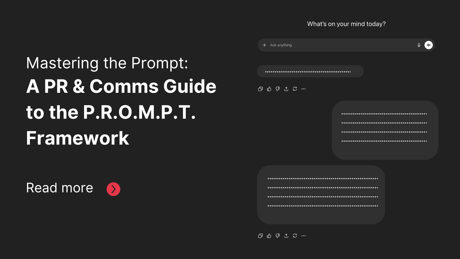 Mastering the Prompt: A PR & Comms Guide to the P.R.O.M.P.T. Framework