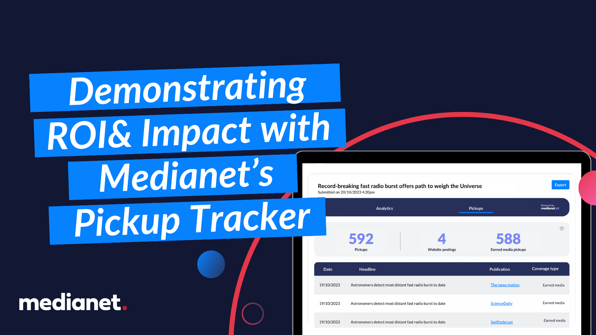 Pickup Tracker ROI